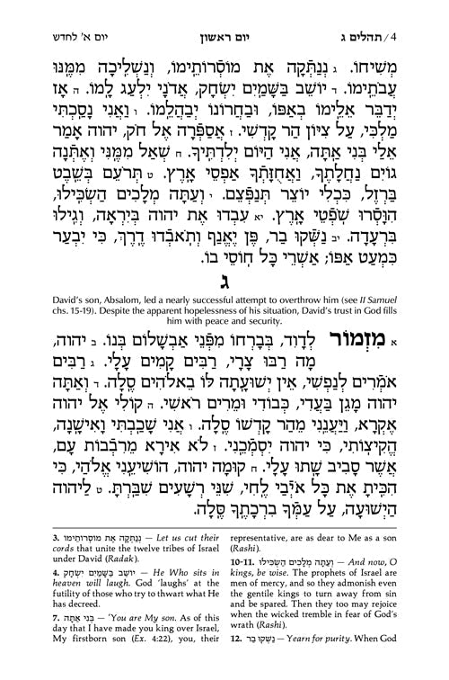 Signature Leather Collection Full-Size Hebrew/English Tehillim Black Charcoal