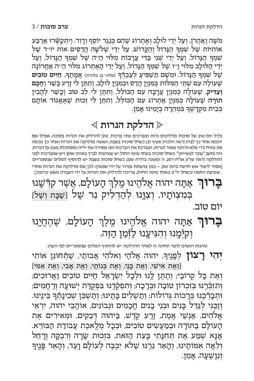 Machzor Yemei Simchah Succos Hebrew-Only Ashkenaz with Hebrew Instructions following the Customs of Eretz Yisroel