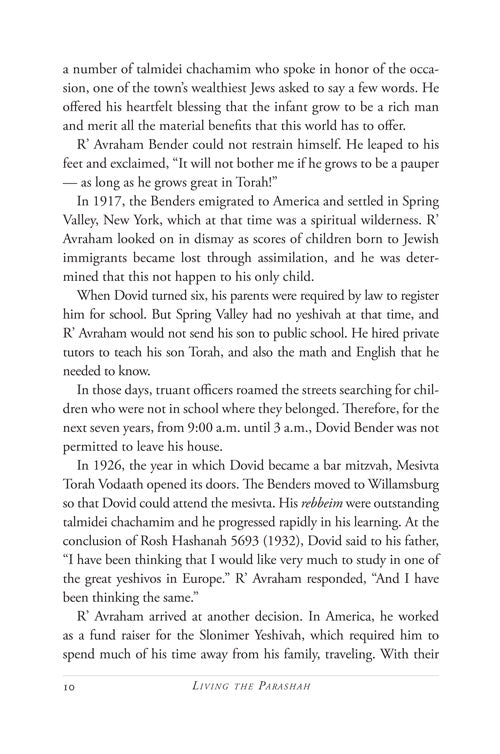 Living the Parashah