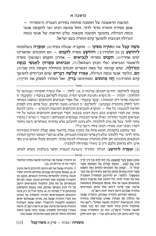 Mid Size - Hebrew Ryzman Mishnah Avos
