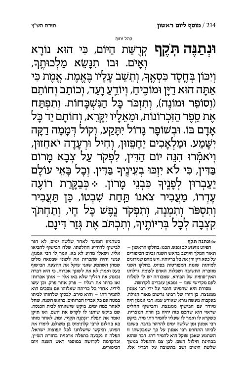 ArtScroll Machzor Rosh Hashanah - Hebrew Only - Sefard - Full Size