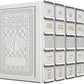 ArtScroll  Machzor -  5 Volume Set - Full Set  - Hebrew English - Yerushalayim Hand-Tooled White Leather - Sefard  - Full Size