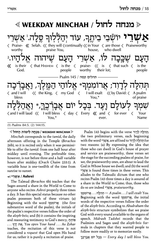 Siddur Interlinear Sabbath & Festivals Full Size Ashkenaz Schottenstein Edition - Signature Leather - Charcoal Black