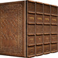 Machzor 5 Vol Slipcased Set Sefard Yerushalayim Hand-Tooled Chestnut Brown Leather