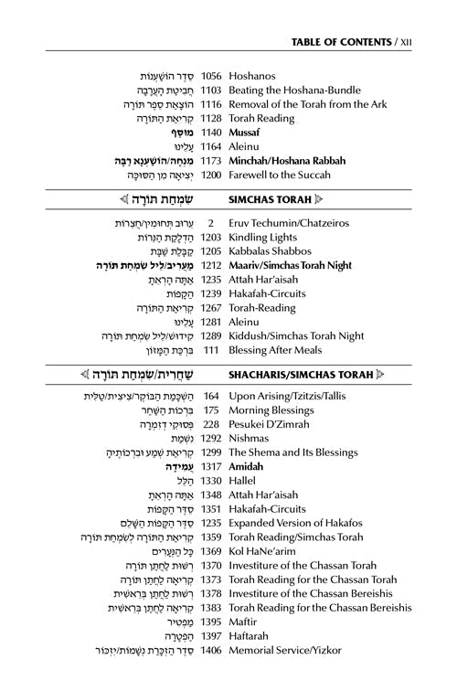 Schottenstein Interlinear Succos Machzor Full Size Sefard following the Customs of Eretz Yisroel