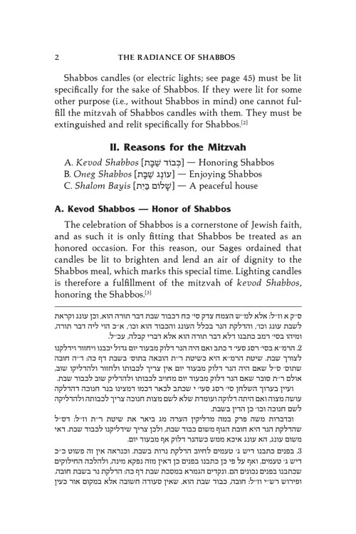 The Radiance Of Shabbos