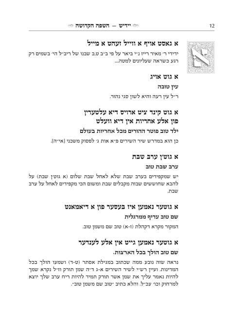 Yiddish - A Holy Language - Gift Size complete in 1 Volume - השפה יידיש הקדושה