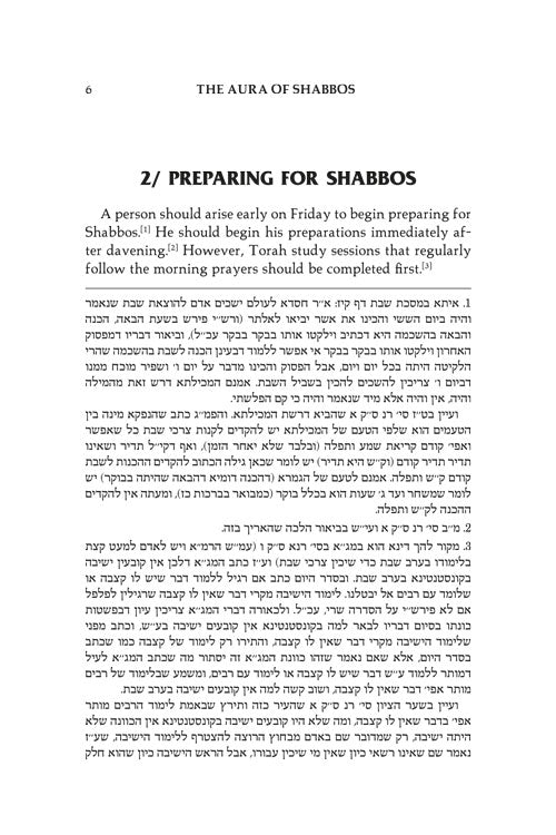 The Aura of Shabbos