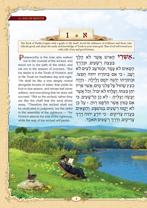 The Illustrated Tehillim Mid-Size