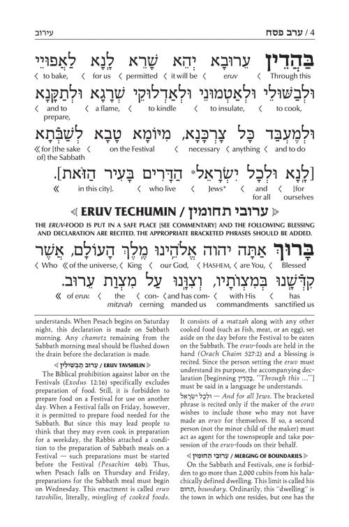 Schottenstein Interlinear Pesach Machzor Pocket Size Ashkenaz