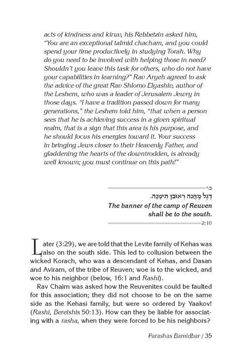 Rav Chaim Kanievsky on Chumash - Bamidbar