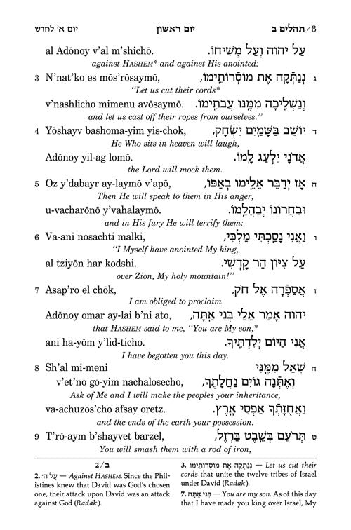 Tehillim: Transliterated Linear - White Leather- Full Size