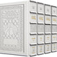 ArtScroll Interlinear Machzor -  5 Volume Set - Full Set  - Hebrew English - Yerushalayim White Leather  - Ashkenaz