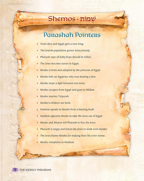 The Weekly Parashah – Sefer Shemos - An illustrated retelling of the Chumash with Midrash - Jaffa Family Edition