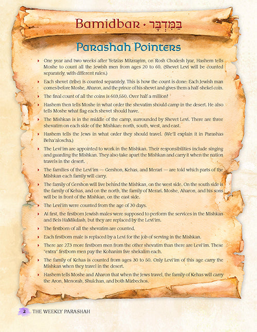 The Weekly Parashah – Sefer Bamidbar- Jaffa Family Edition