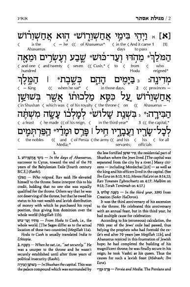 Schottenstein Ed Interlinear Megillah